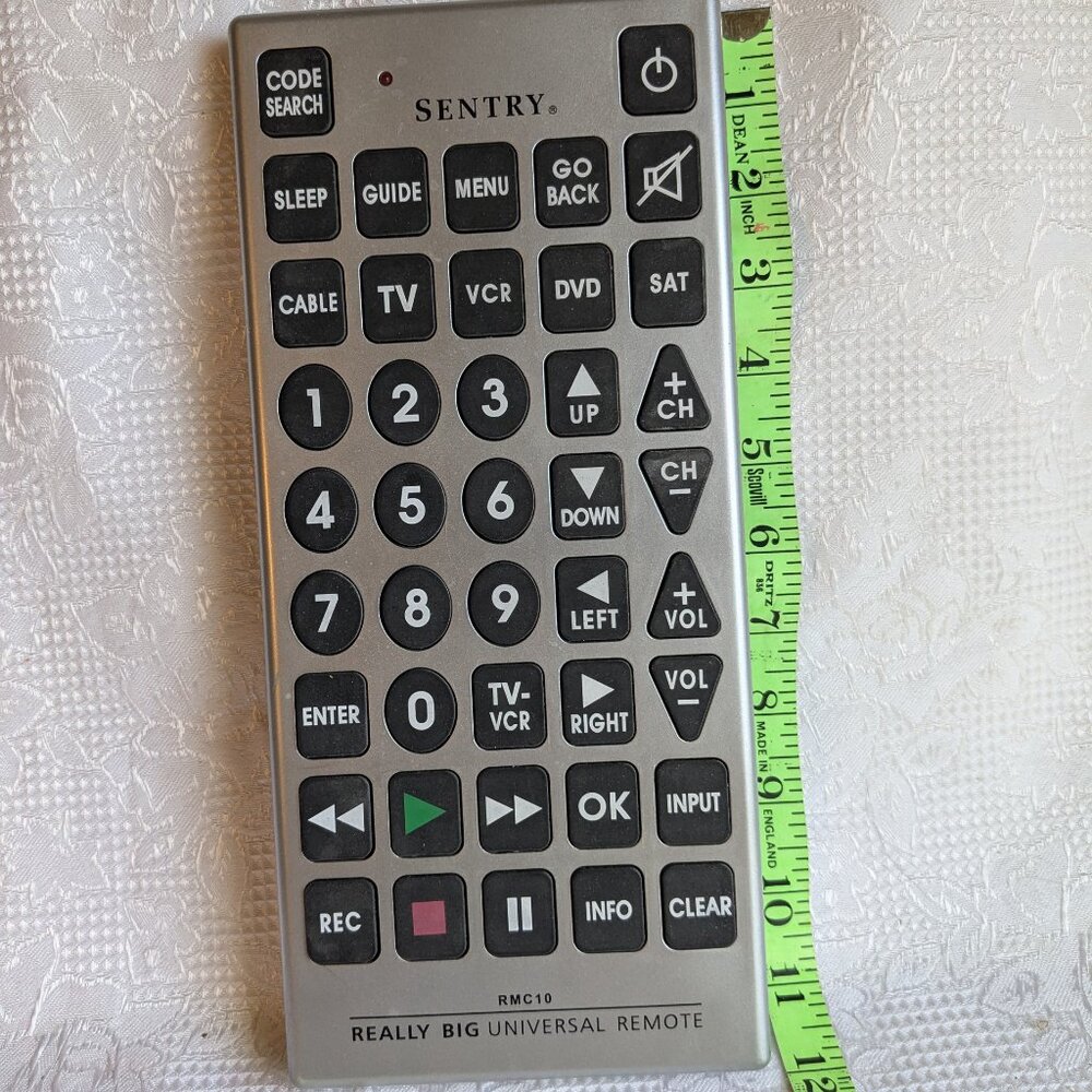Sentry RMC10 Universal Jumbo Remote Control - Picture 2 of 11